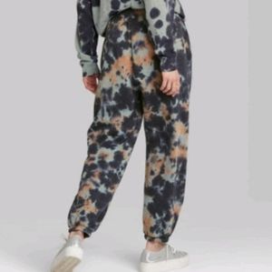 Wild Fable High Rise Sweatpants Tie Dye NWT